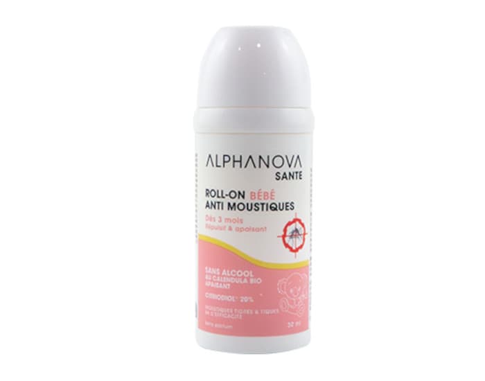 ALPHANOVA Roll-On Anti-Moustiques Bébé - 30ml - Dès 3 mois