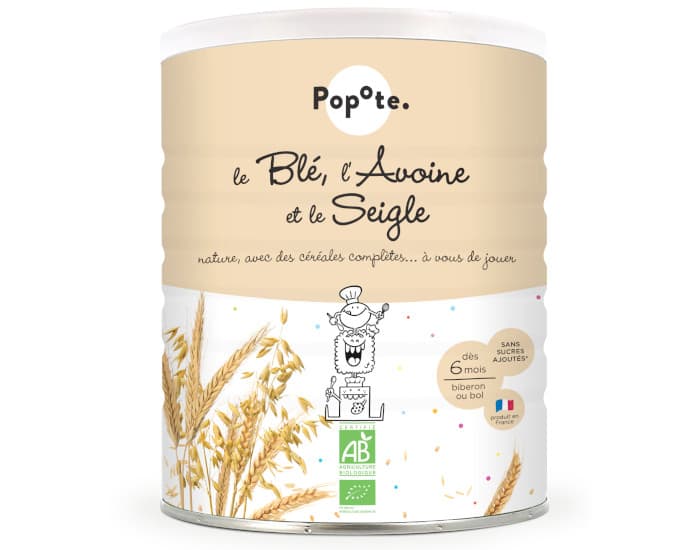 POPOTE Les Céréales Blé Avoine Seigle - 220g