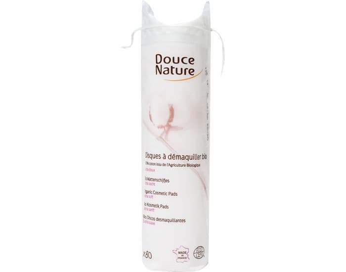 DOUCE NATURE 80 Disques Démaquillants Coton Bio