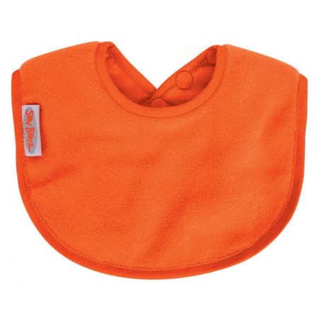 Bavoir en molleton orange