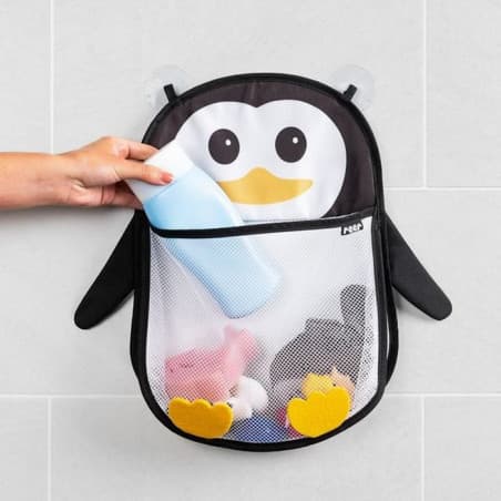 Filet de rangement jouets de bain, Pingouin