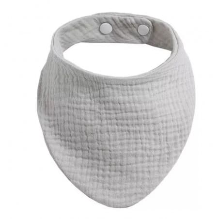 Bavoir hydrophile à pressions "Gris clair"