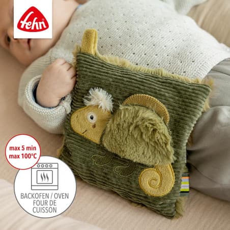 Coussin avec noyaux de cerise "Caméléon"