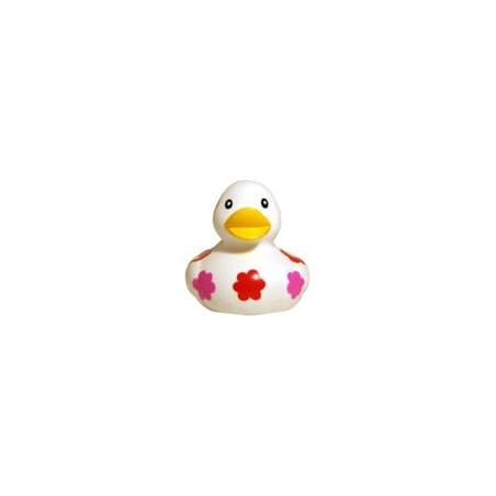 Canard de bain motifs fleurs lumineux