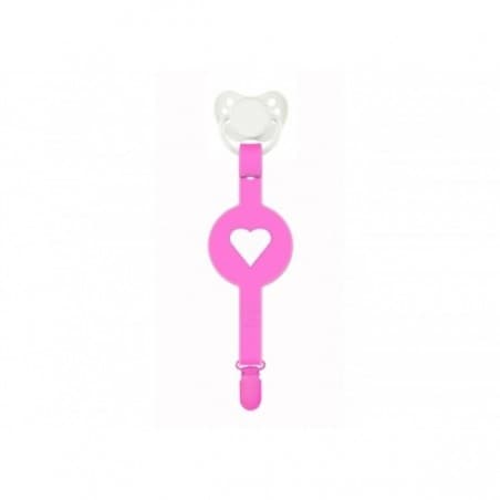 Attache sucette 'Paciplay' rose