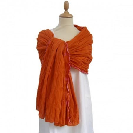 Echarpe Chech modèle Julia orange