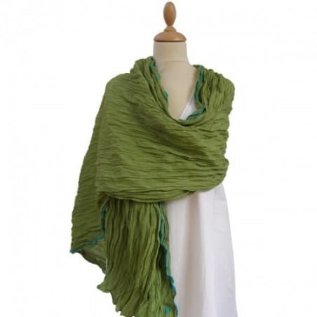 Echarpe Chech modèle Julia verte
