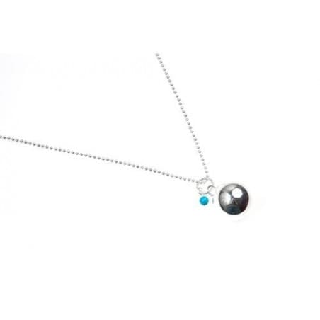Bola de grossesse Plaqué Argent Mini Perle Turquoise
