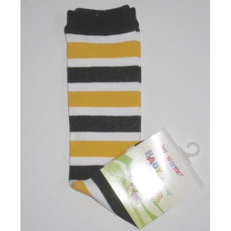 Jambières Enfant-Babylegs rayées jaune et noir