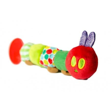 Hochet + anneau de dentition La chenille fait des trous