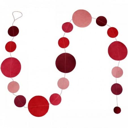 Guirlande 'pastilles ' Rose