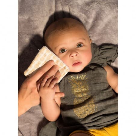 5 Lingettes lavables "Bleu nuit"