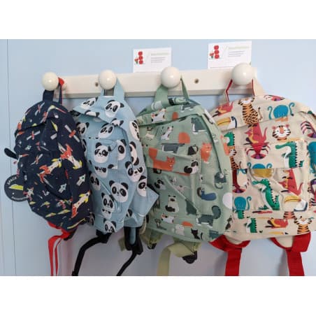 Sac à dos vert "Chats"