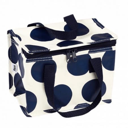 Sac pique-nique isotherme "Pois bleus marine"