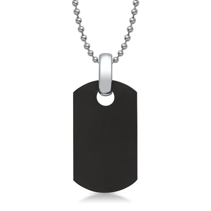 Pendentif dogtag acier personnalisé - 1266