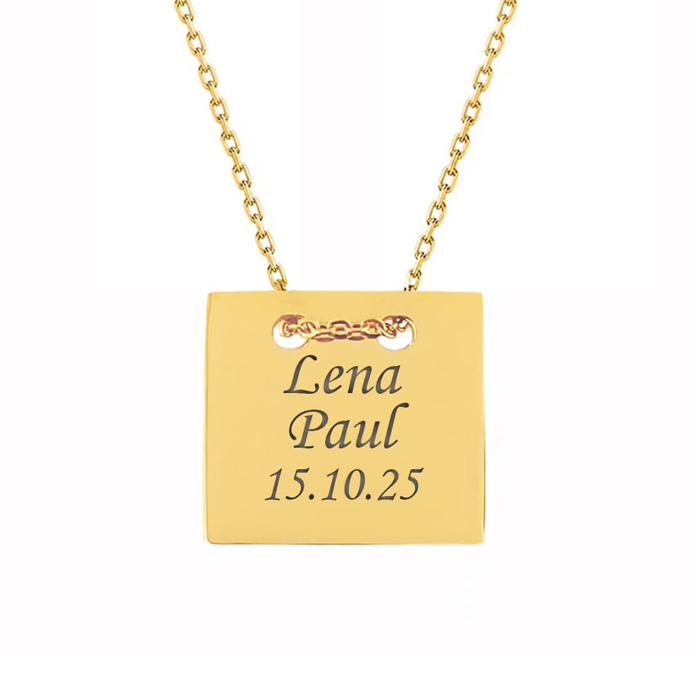 Pendentif acier personnalisé - 1898