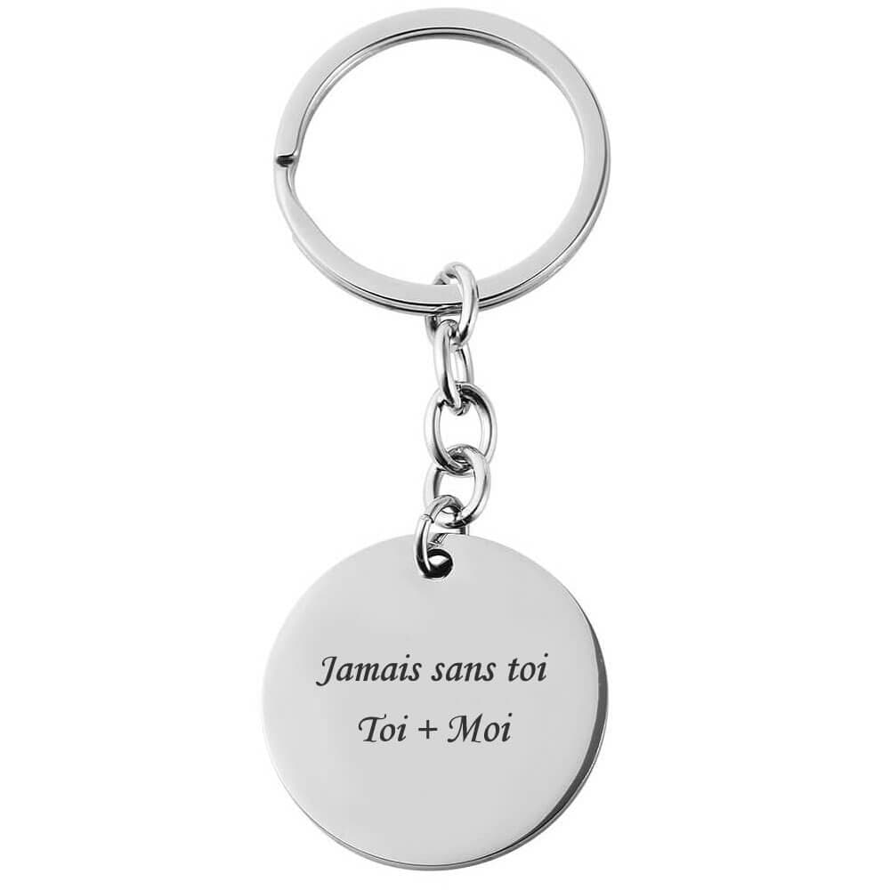Porte-clé acier personnalisé - 2097