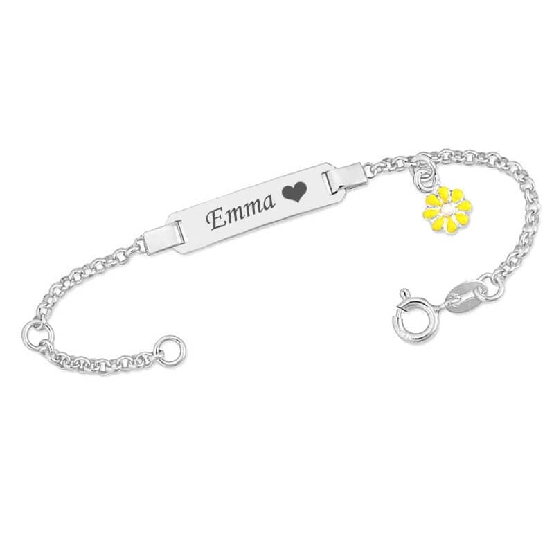 Gourmette argent personnalisée - 2113