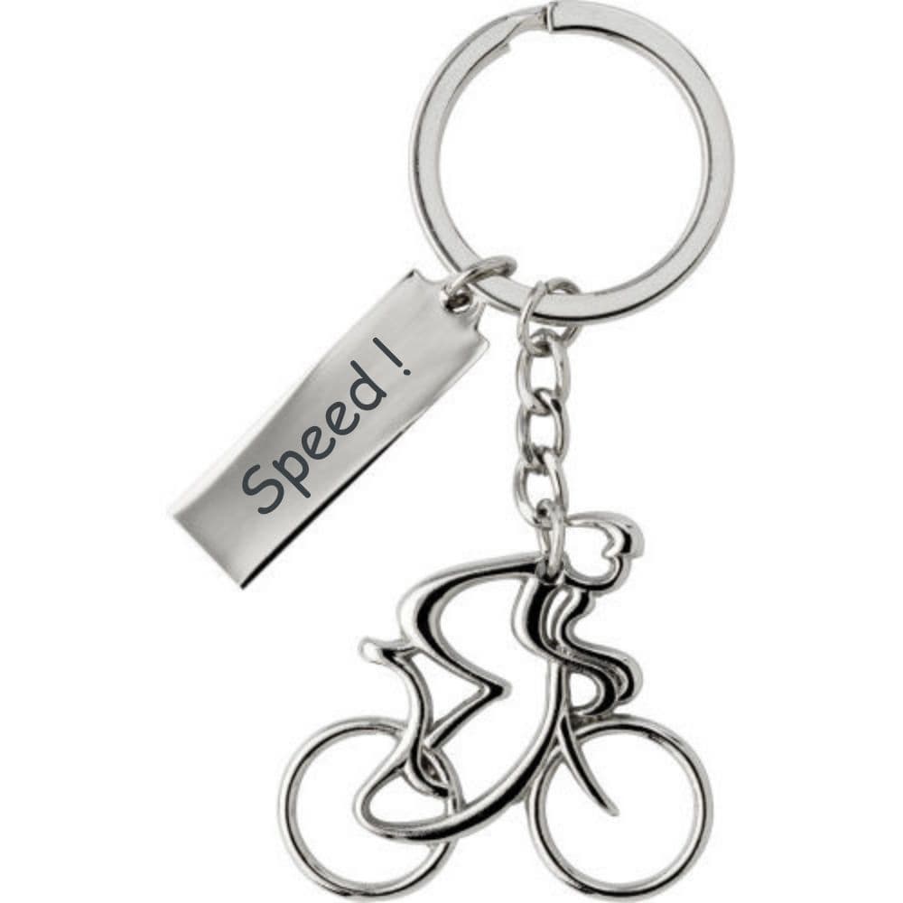 Porte-clé velo acier personnalisé - 2153