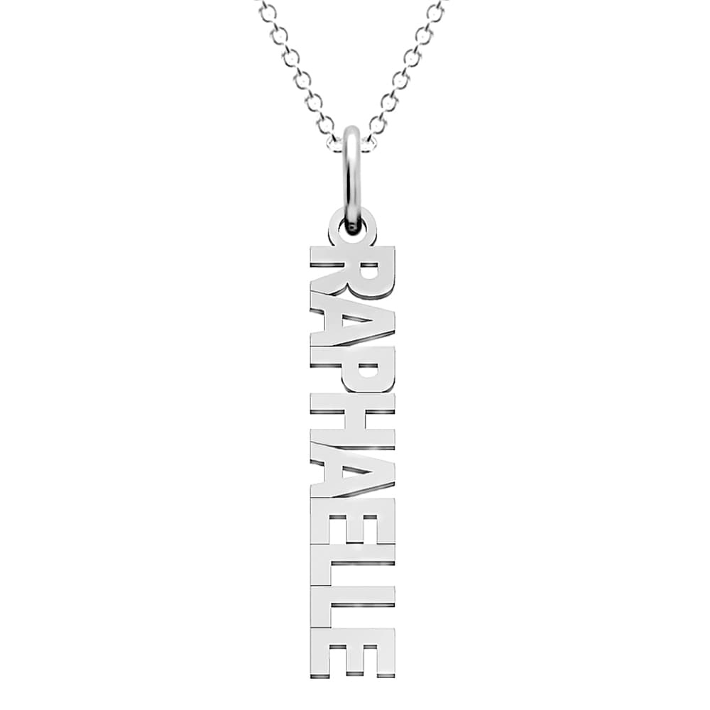 Pendentif prénom argent - 2856