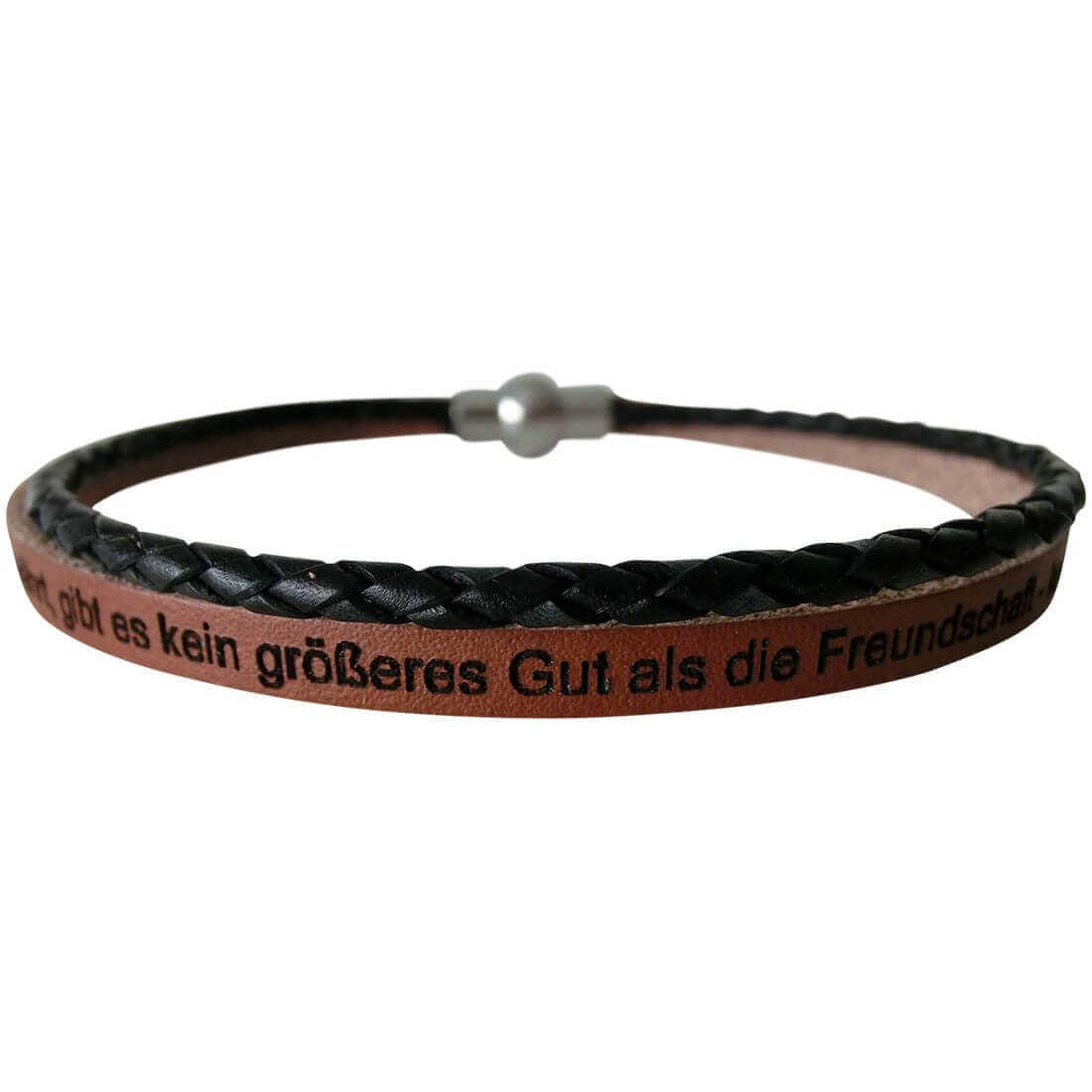 Bracelet cuir camel personnalisé - 2019