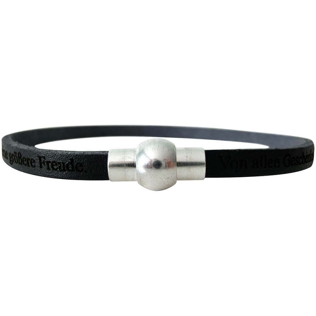 Bracelet cuir noir personnalisé - 2020