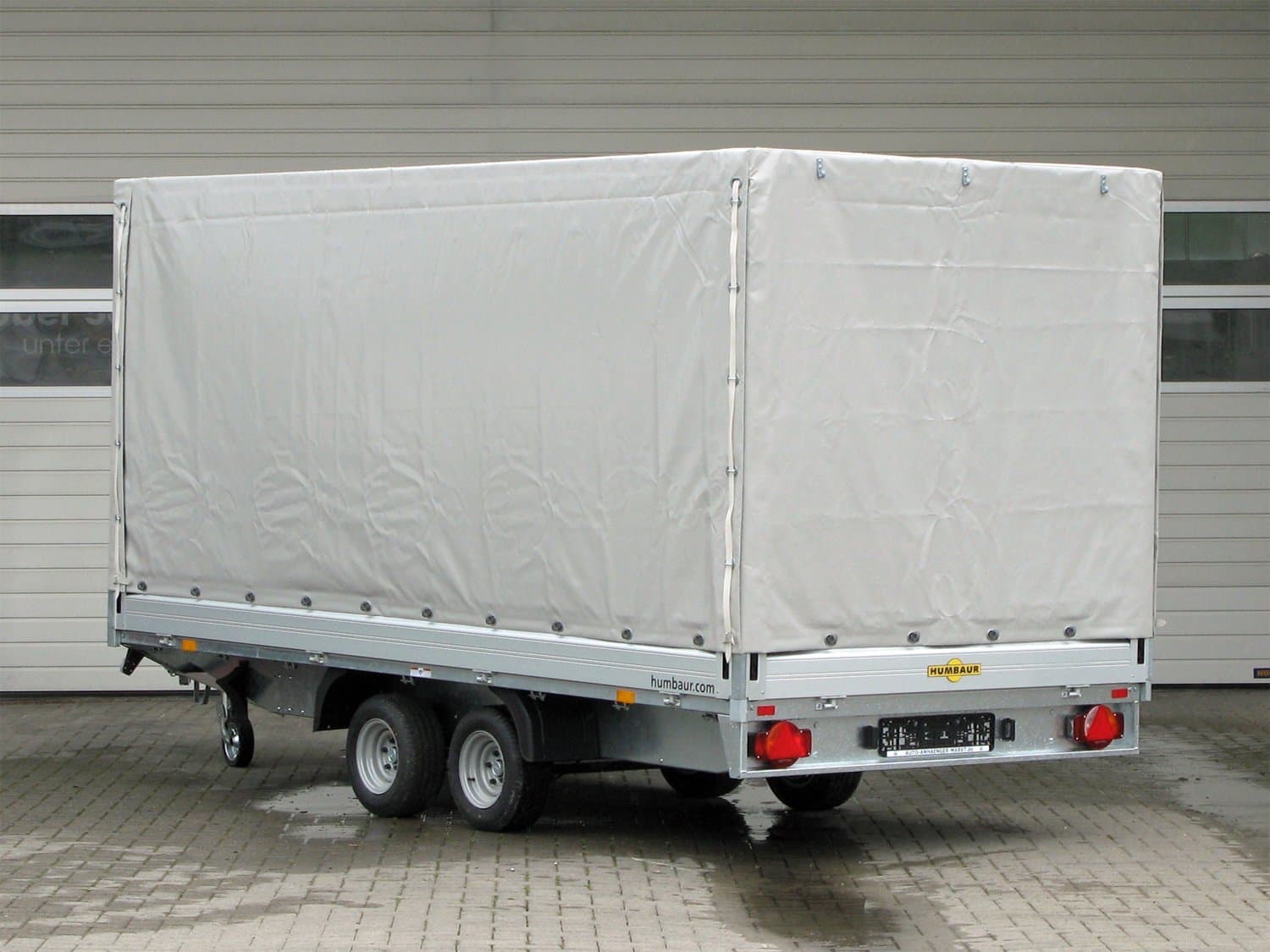 Humbaur-Pritschenanhänger HN254118 mit Plane, 1800 mm