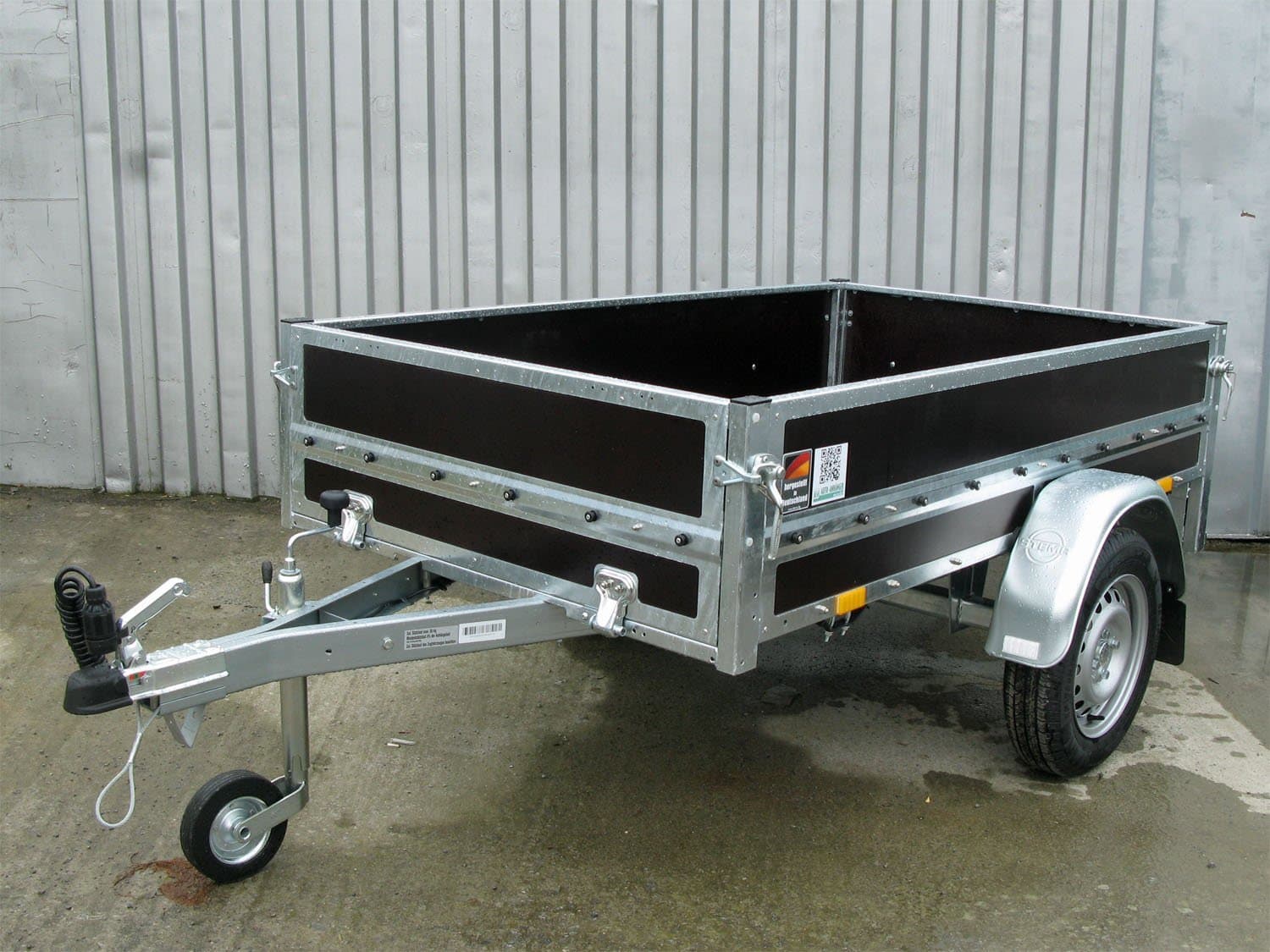 Stema HZ 7.5-20-12.1 C Woodoxx NutzanhÀnger mit 40 cm hohen HolzbordwÀnden