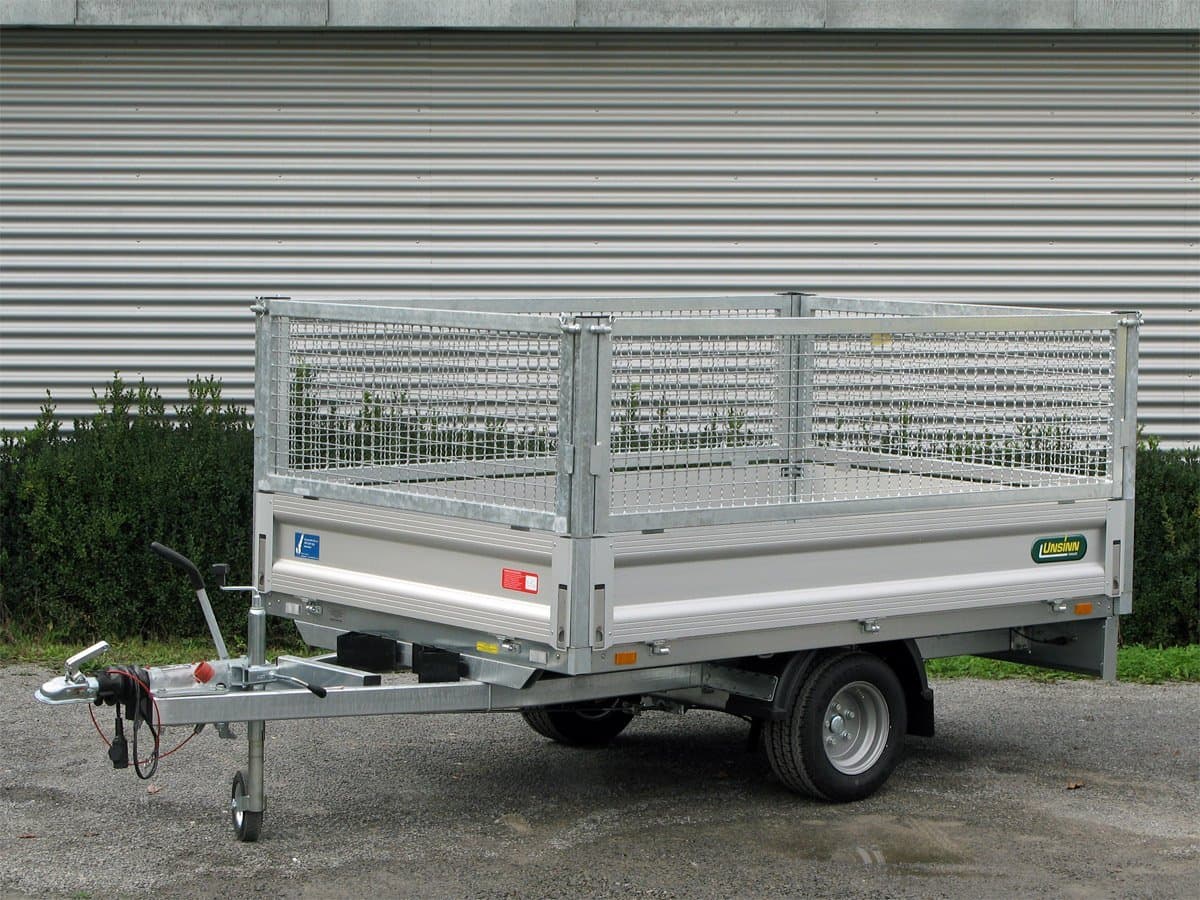 Unsinn WEB 20 H 2315-13-10 Pritschenanhänger mit schwenkbarer Gitteraufsatzwand