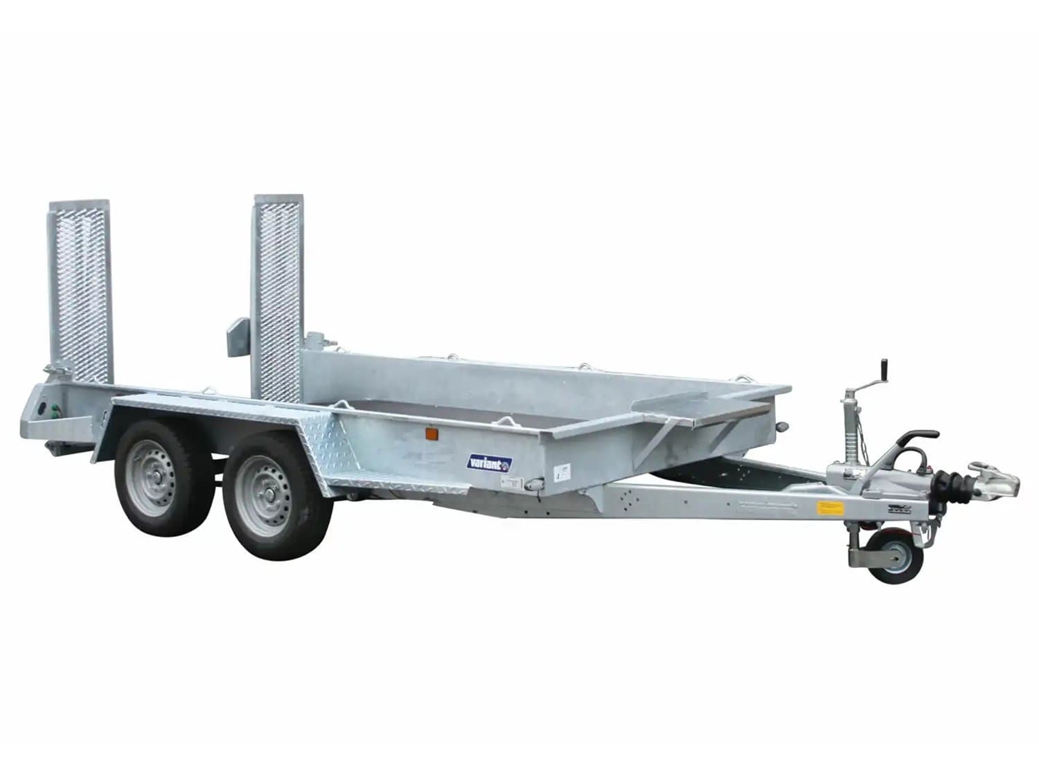 Maschinentransportanhänger Variant 2716 B3 mit Parabelfederung und einer Ladehöhe von 29 cm