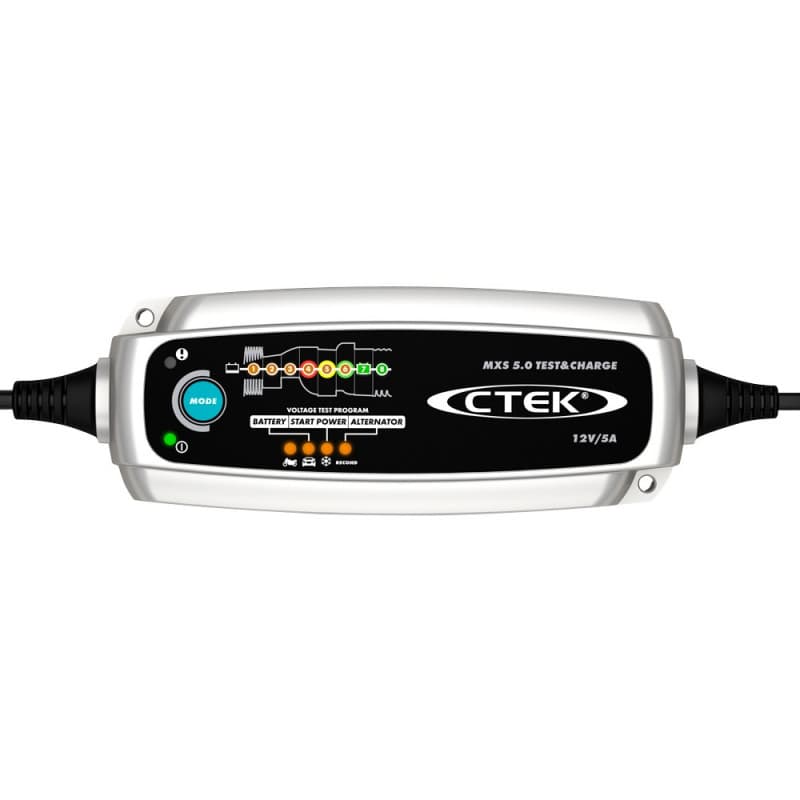 CTEK - Chargeur de batterie modèle : MXS 5.0 TEST & CHARGE (12V - 5A)