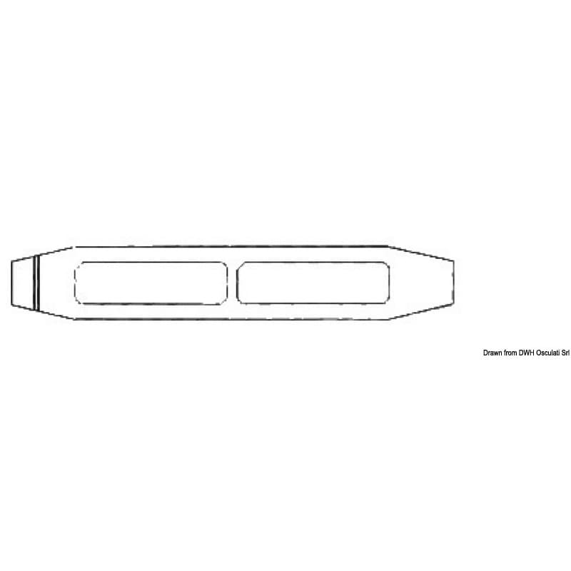 Ridoir à sertir à cage ouverte en inox 3mm