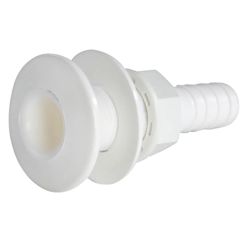 Passe-coque plastique blanc avec embout 1/2 51mm 83mm