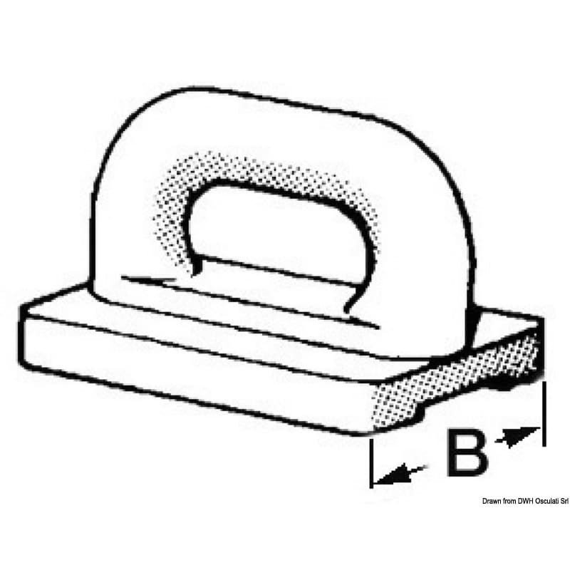 Coulisseau pour grand-voile 22mm