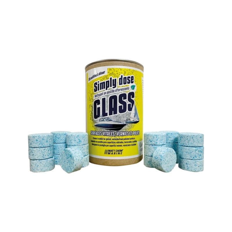 Simply GLASS - Pastilles effervescentes nettoyant surfaces vitrées