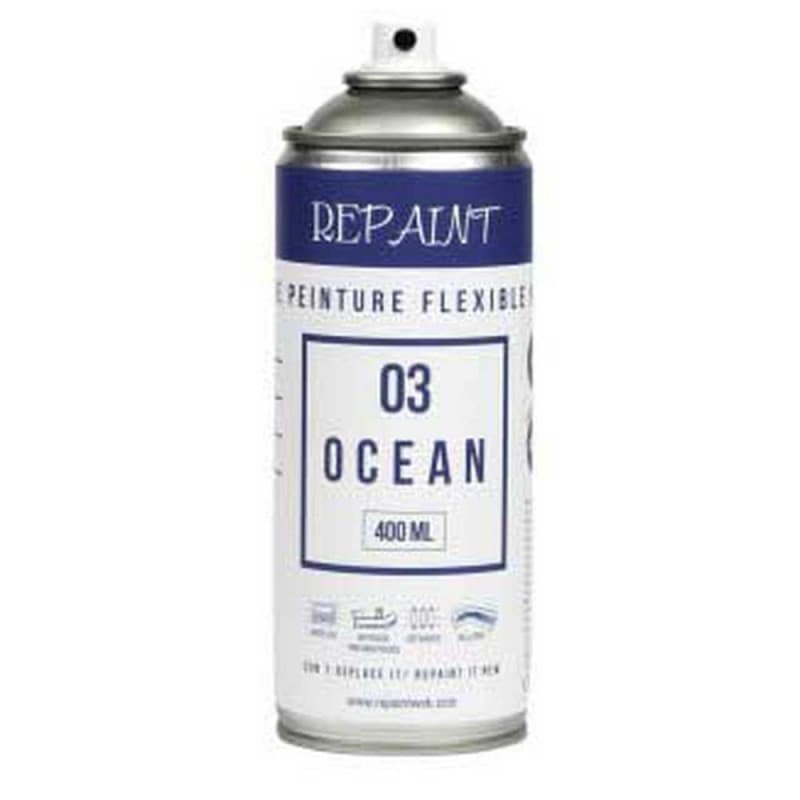 REPAINT Aérosol spécial PVC - Vinyl - Néoprène - Hypalon Bleu