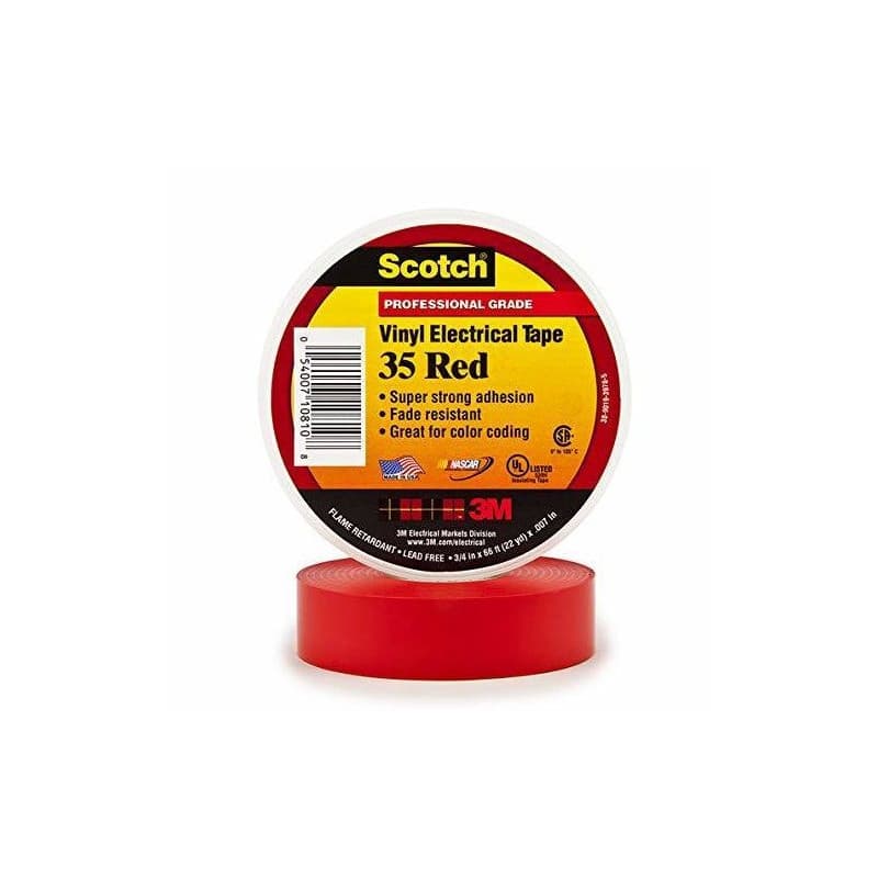 Ruban vinyle n°35 - 3M™ Rouge