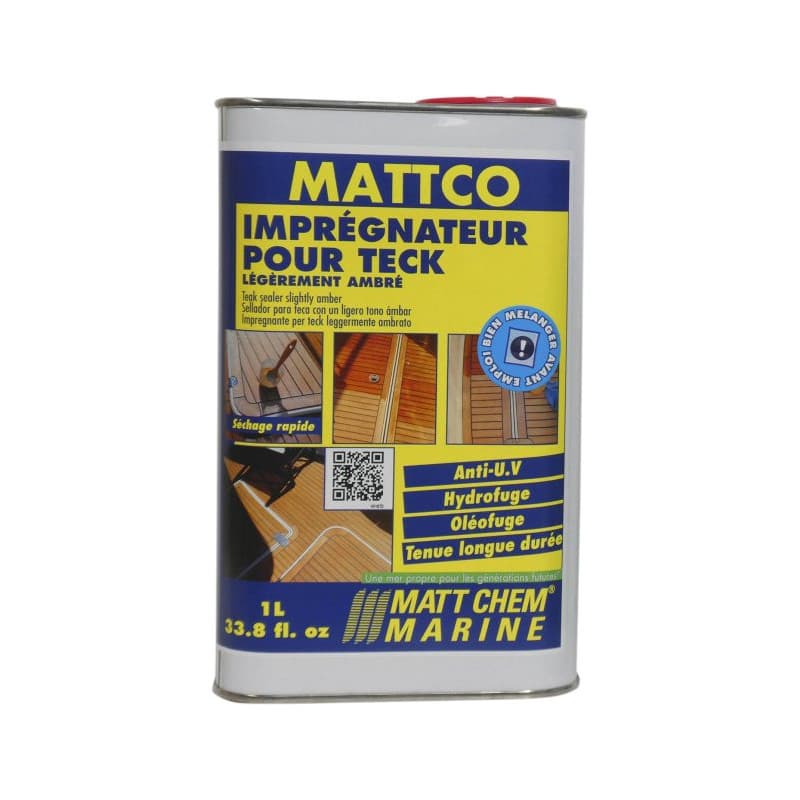 MATT CHEM - MATTCO AMBRÉ - Imprégnateur pour teck 1 Litre