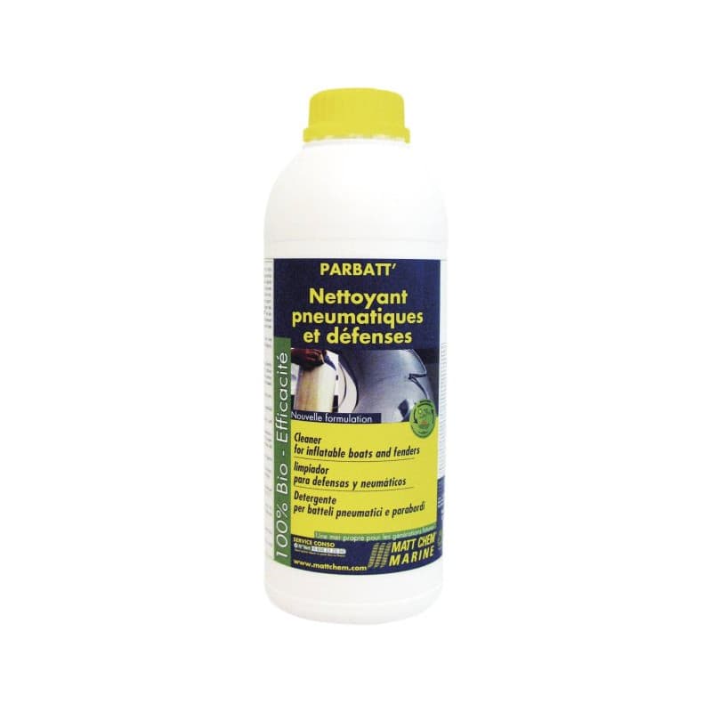 MATT CHEM - PARBATT - Nettoyant végétal pneumatique et défenses 1 Litre