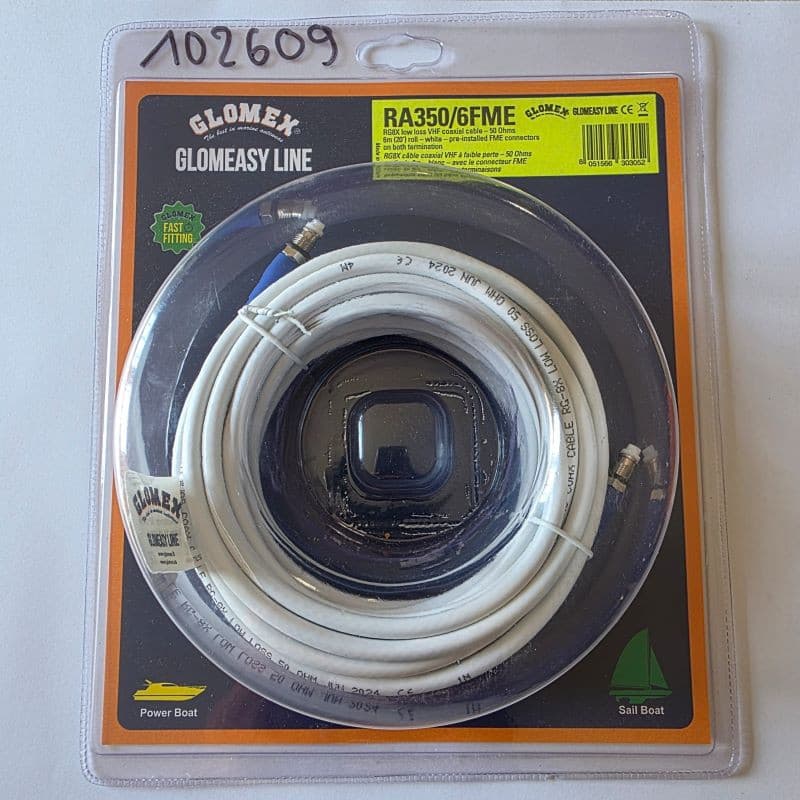 Câble coaxial RG8X - 50 Ohms - terminaison FME - GLOMEX