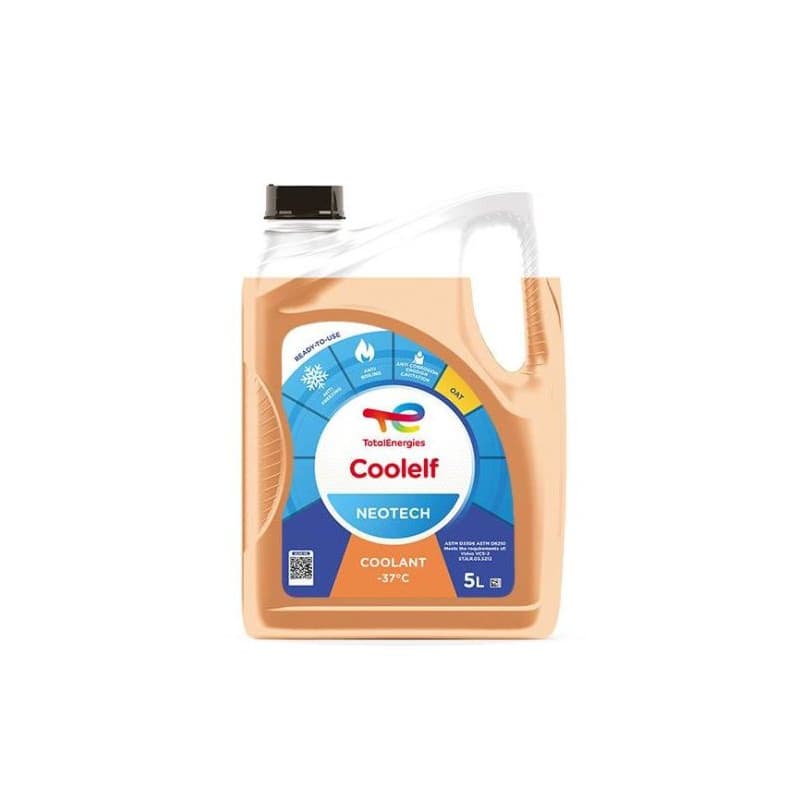 Liquide de refroidissement Coolelf Neotech -37° TOTAL ENERGIES 5 Litres
