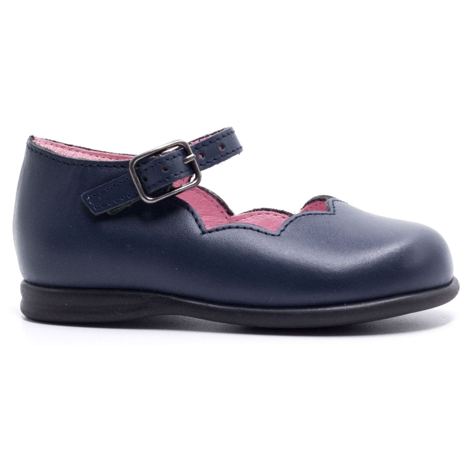 Chaussures babies fille en cuir - Boni Linda - 18 - Bleu Marine
