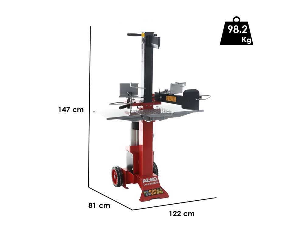 AL-KO LSV 550/6 – Rajadora de leña eléctrica – Vertical – 230V
