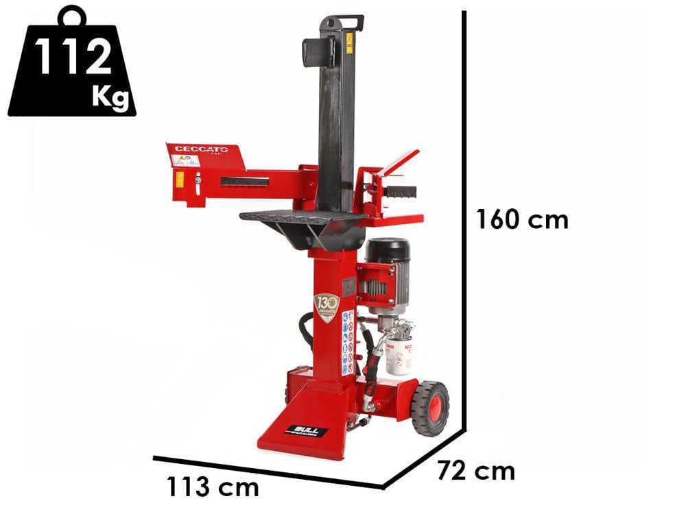 Ceccato BULL SPLE6LT – Rajadora de leña eléctrica – Vertical – 400V