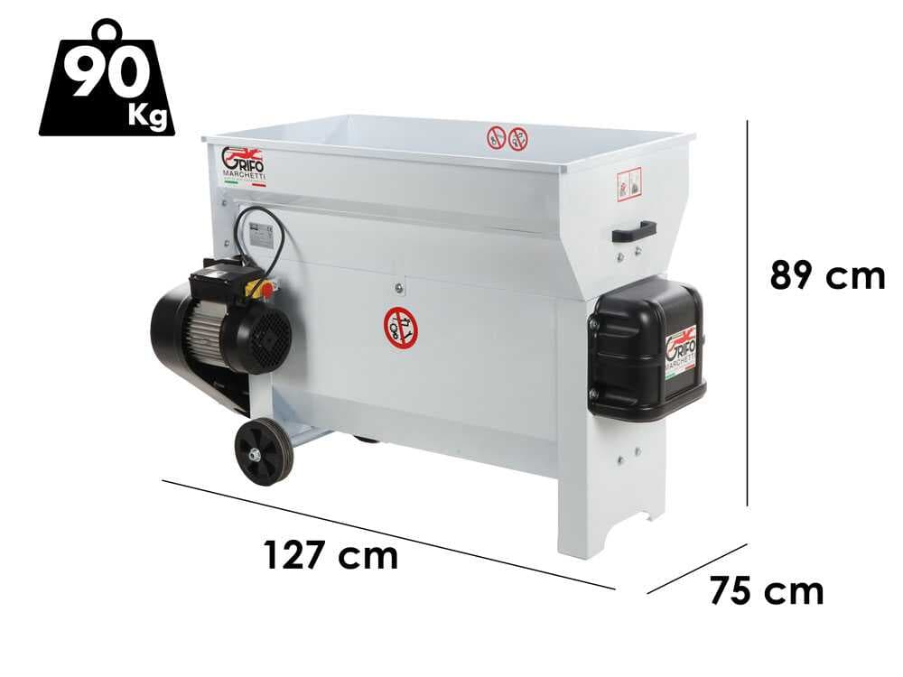 Grifo DVEP30 – Despalilladora eléctrica con tolva – Protección incluida