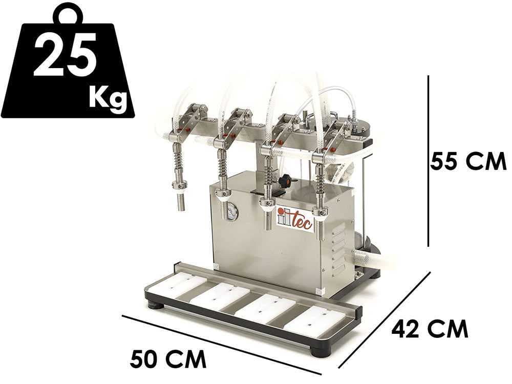 Il-Tec Ultrafiller 4 – Embotelladora a depresión eléctrica para líquidos alimenticios