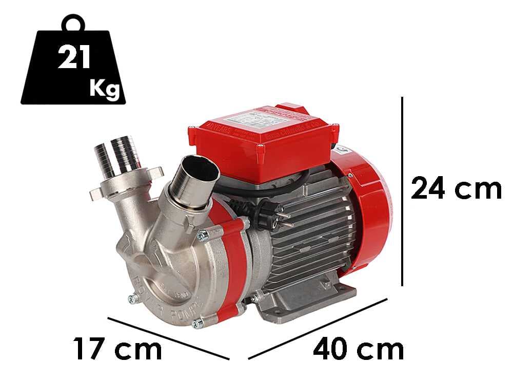 Rover Novax 50 M – Bomba eléctrica de trasiego en aleación antioxidante – Monofásica – 230 V