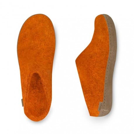 Chaussons adultes laine orange Orange 36
