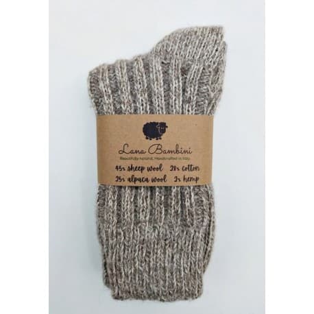 Chaussettes laine, coton, alpaga et chanvre 40/41