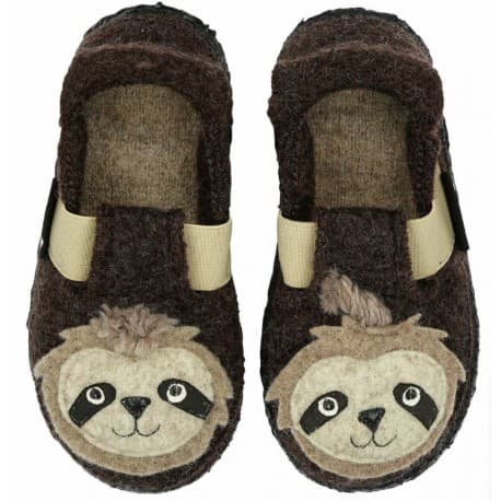Chaussons enfant "Shaggy Sloth" brun 32